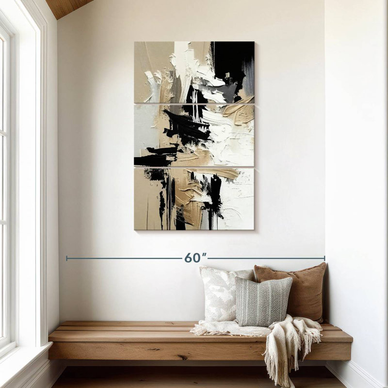 Avery Textured Abstract II, 45" H x 28" W