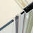 36 to 37-1/4 in. W x 72 in. H Pivot Frameless Shower Door with Clear Tempered Glass