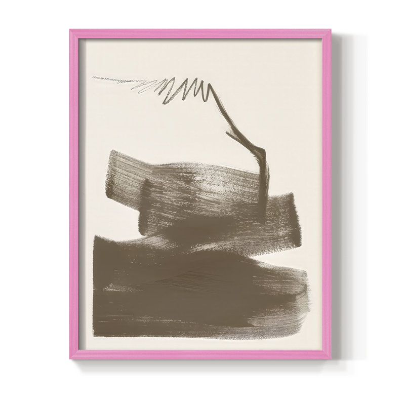 " Half Full I ", Pink, 21" H x 17" W