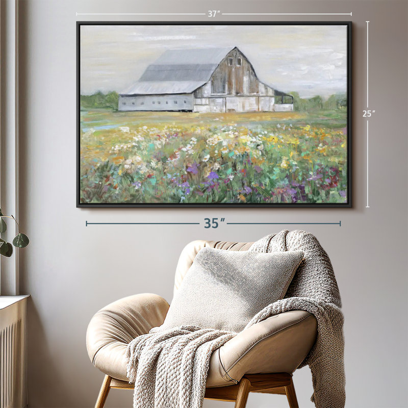 «Country Fields», reproduction sur toile, H 25 po x l 37 po