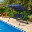 Balancelle d'extérieur 3 places avec auvent réglable-95099467