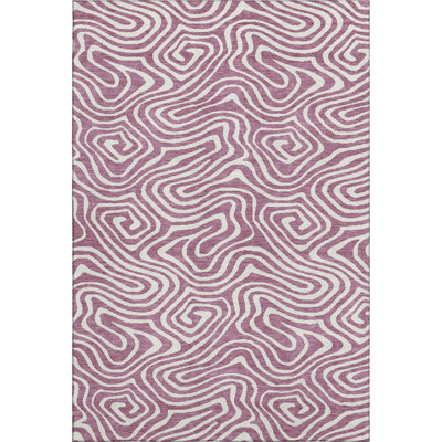 Premium Machine Washable Guada AMF1020 Swirls Rug