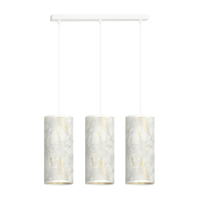 Sutter 3 - Light Kitchen Island Pendant, White