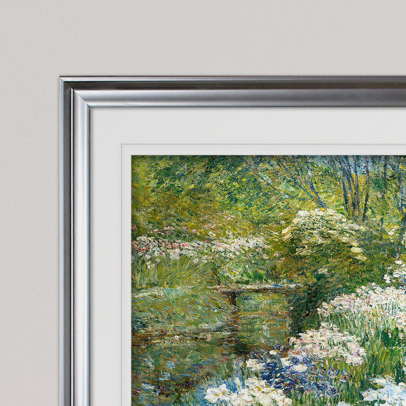 « the water-jardin », impression, Argent, H 28 po x l 38 po x P 1,5 po