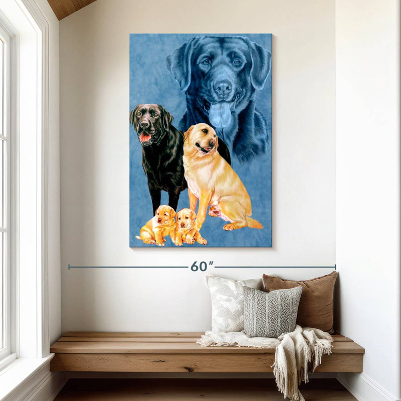 Brampt Labrador Retrievers, 48" H x 32" W