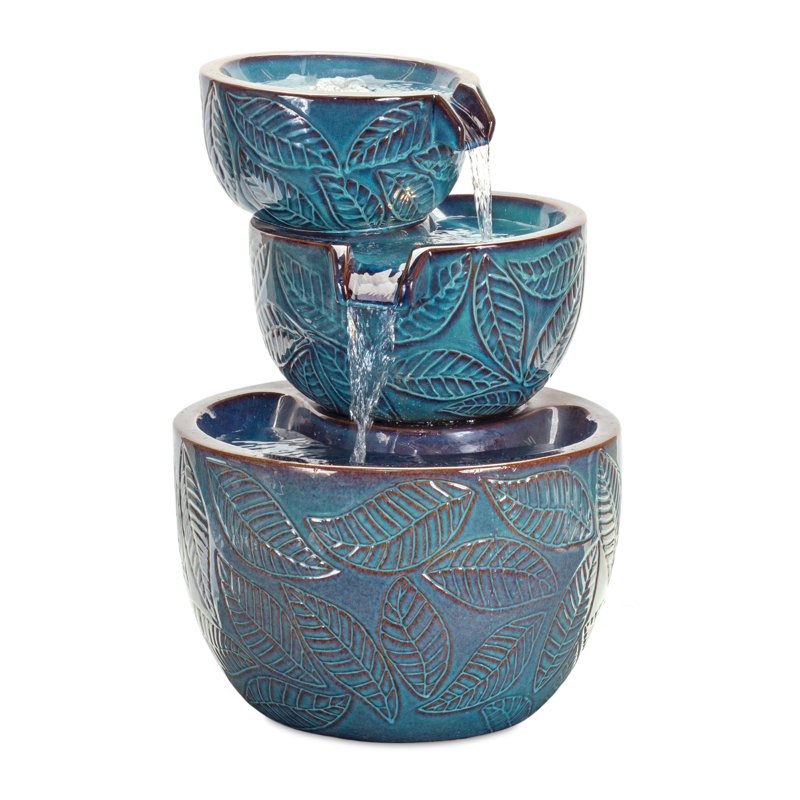 Fontaine en céramique 16,25 po x H 22,5 po