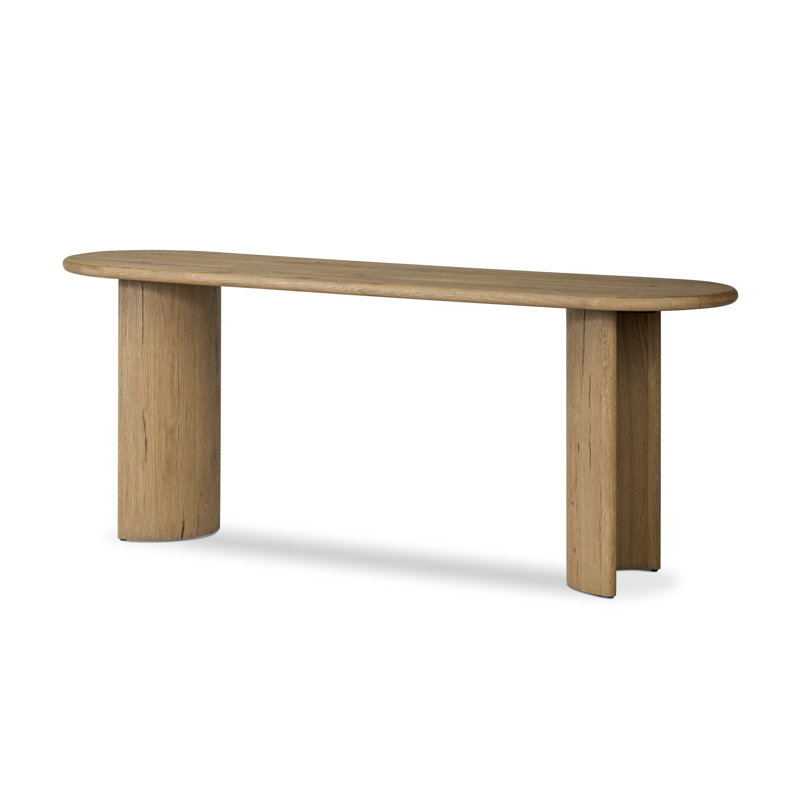 Paden 78'' W Solid Wood Console Table, Worn Oak