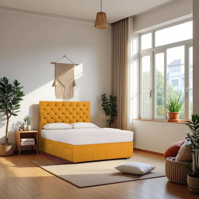 Upholstered Bed with Mattress