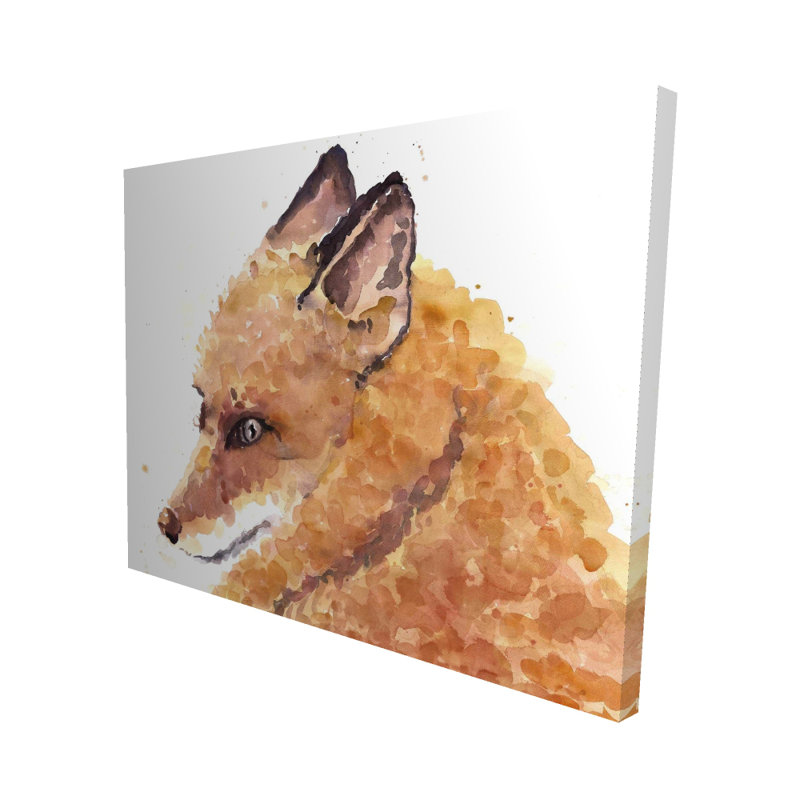 Toile renard et animaux orange | Décoration élégante