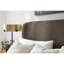 Avery Polyester Upholstered with Solid Wood Brushed Smoke Wood Finish King Bed-1837309677