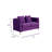 Inbox Zero Neo-Classical Nostalgia Velvet Loveseat With 2 Pillows