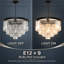 Lustre rond minimaliste et luxueux en cristal de 60 cm (23,62 po) pour salon, salle à manger, chambre ou vestibule