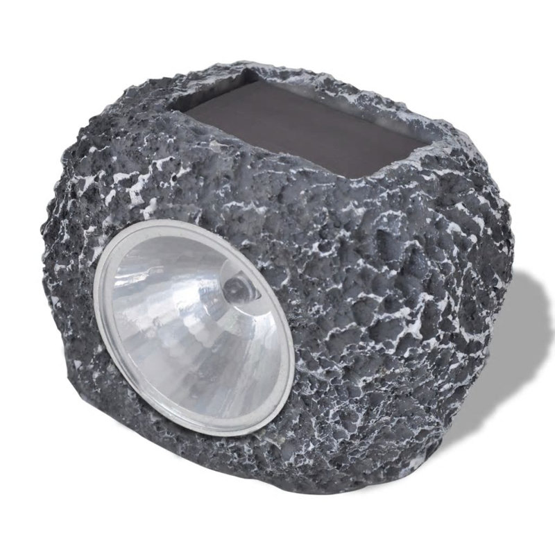 Ensemble de lumières de chemin gris à énergie solaire