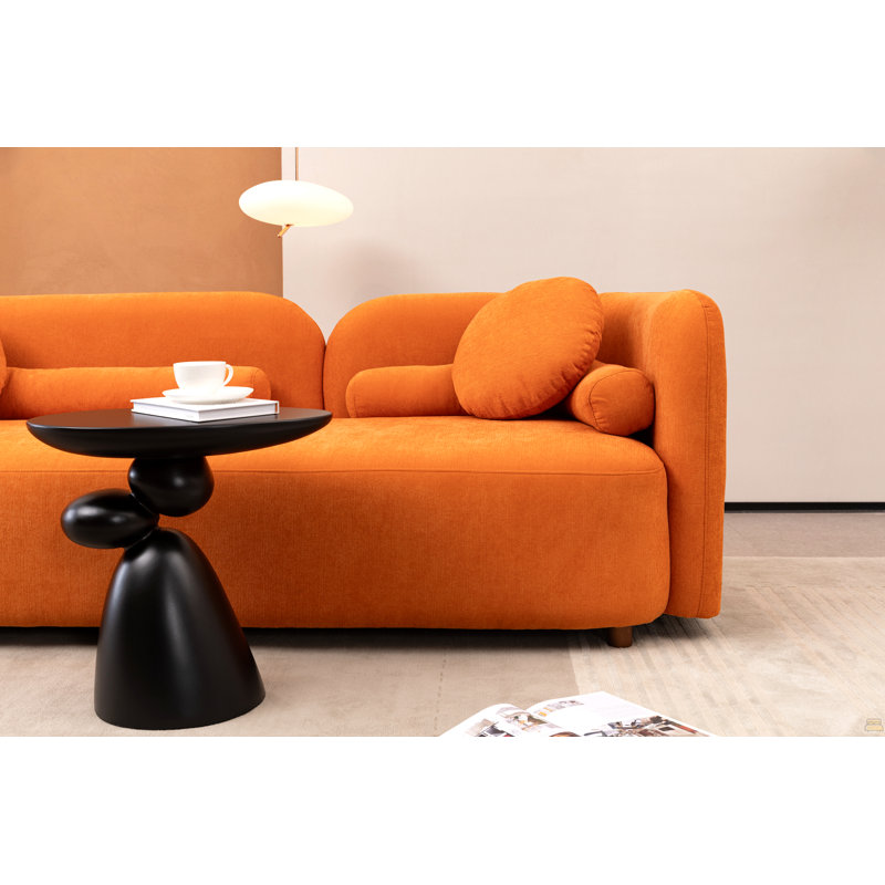 Table de bout Lucky Stone (seulement avec table basse, sans chaises), Noir