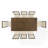 Heymann Trestle Dining Table with Upholstered and Wood Chairs-205302928-162585740