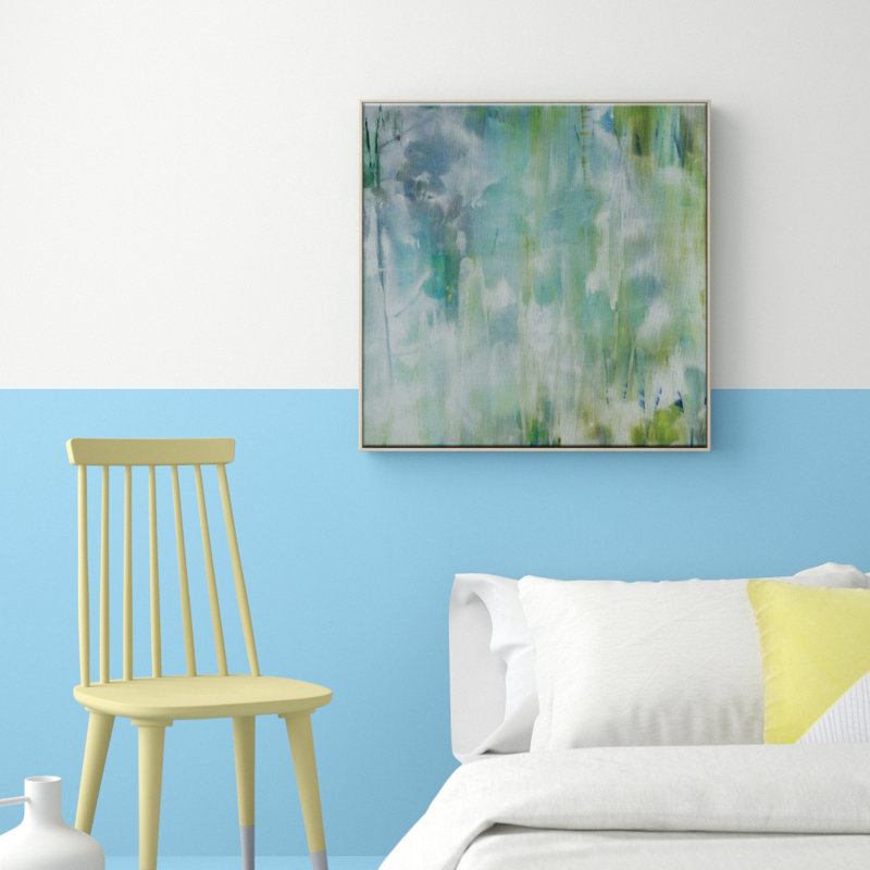 Sally Adams - Painting on Canvas, 76cm H x 76cm W, Timber Floater Frame