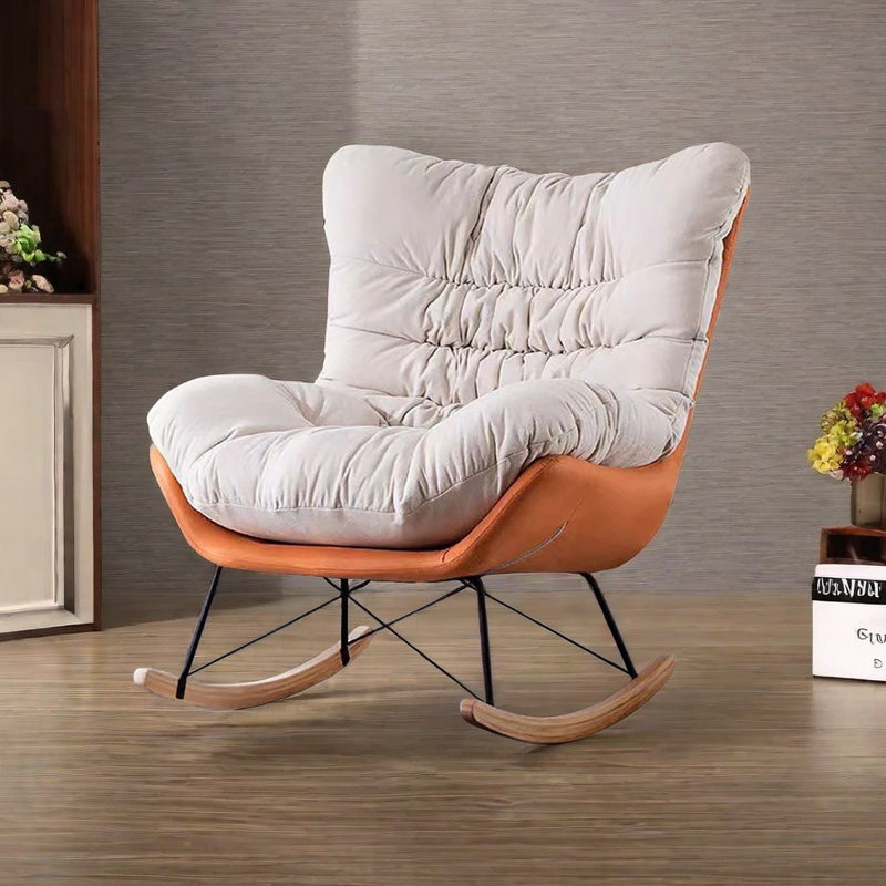 Chaise berçante Nordic Simple Home Casual, Orange