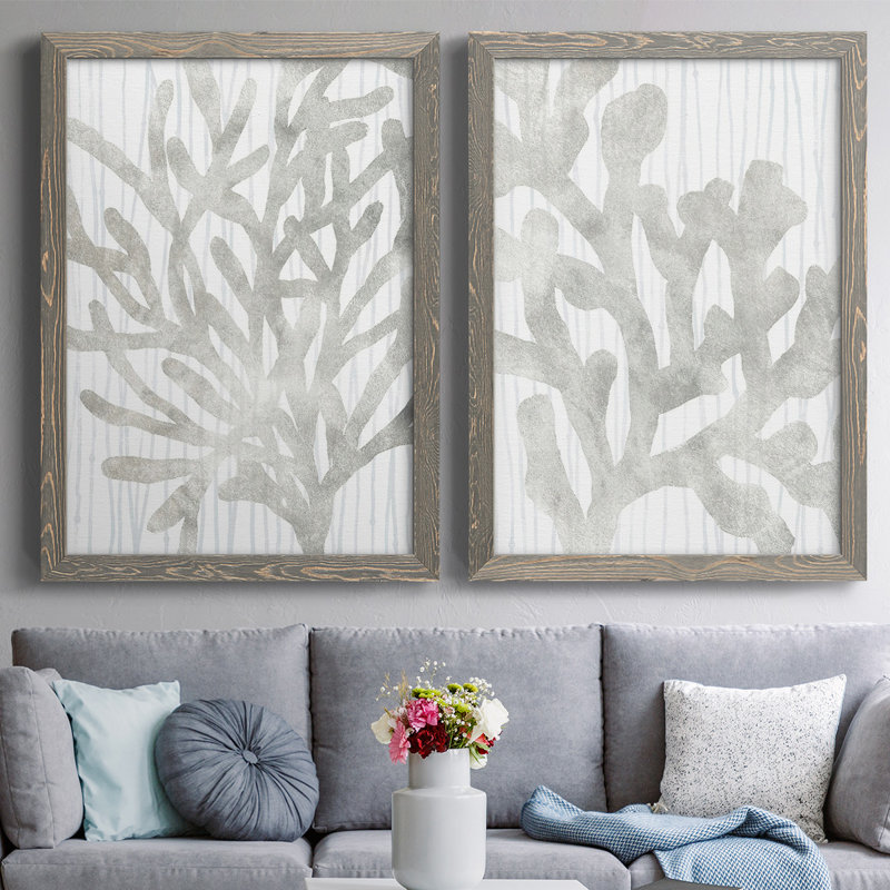 Toile encadrée Quiet Coral III-Premium - prête à être accrochée