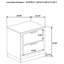 Heverlee 2-drawer Nightstand Black-1923753762