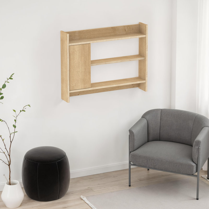 3 Piece Floating Shelf, Oak