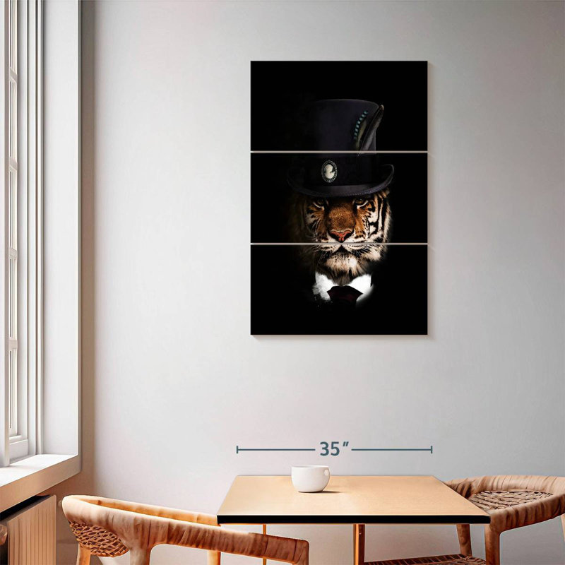 Ketti Classy Tiger I, 57" H x 36" W
