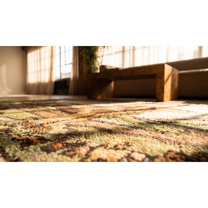 Handmade Wool Animal Print Area Rug