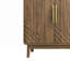 Buffet avec rangement, buffet sculpté à 4 portes, armoire d'appoint multifonctionnelle avec panneau à couches réglables pour le salon, le vestibule, le couloir, le bureau, la cuisine et la salle à manger