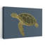 Green Sea Turtle Swim Peaceful Serene Contemporary Turtle Nature Ocean Wall Art Print by Nicholas - Wrapped Canvas Print-944240826