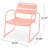 Arij Outdoor Slat Metal Accent Chairs-1900421174