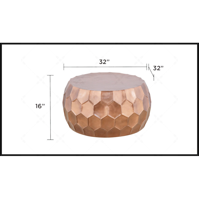 Table basse 32 ", Cuivre