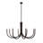 8-Light Dimmable 44"W Oversized Chandelier