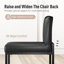 61cm Modern Upholstered Kitchen Counter Stool with Metal Sled Base & Faux Leather-971905134-971905122