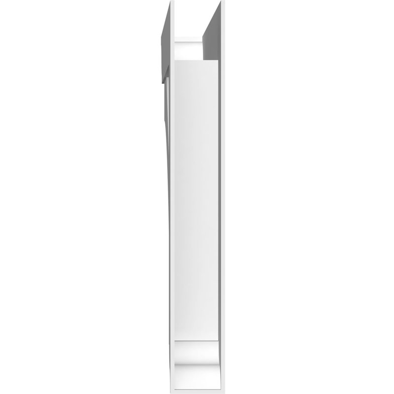 5"W x 36"D x 36"H Standard Imperial Architectural Grade PVC Bracket With Traditional Ends, 36" H x 5" W x 36" D