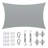 Amgo Customize Rectangle Shade Sail - 200 GSM, 95% UV Blockage with Hardware Kit-107438373-107438424