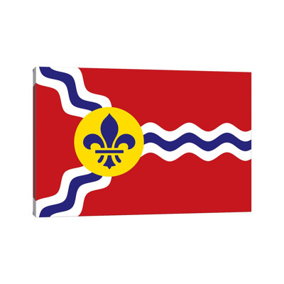 «St. Louis Flag» par Benton Park Prints - impression sur toile tendue