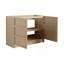 42" Freestanding Bathroom Vanity & 2 Soft-Close Cabinet Doors, Plywood, Dune Oak (KD-PACKING)-Excluding Sink