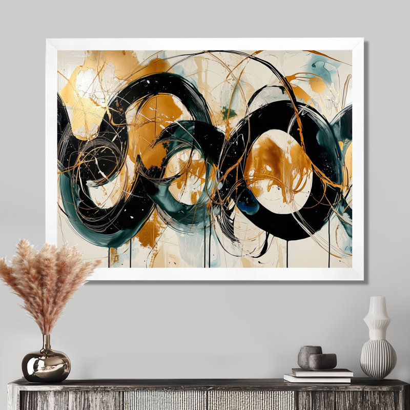 Art mural en toile Odier, H 30 po x l 40 po, Cadre simple, Blanc
