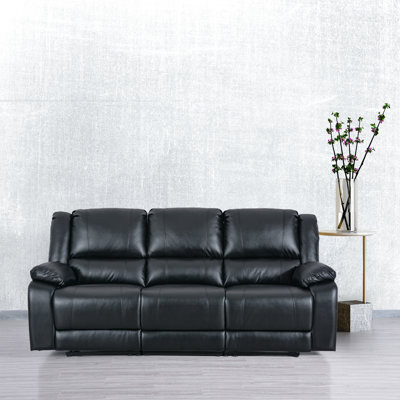 Lasceau 82'' Faux Leather Reclining Sofa