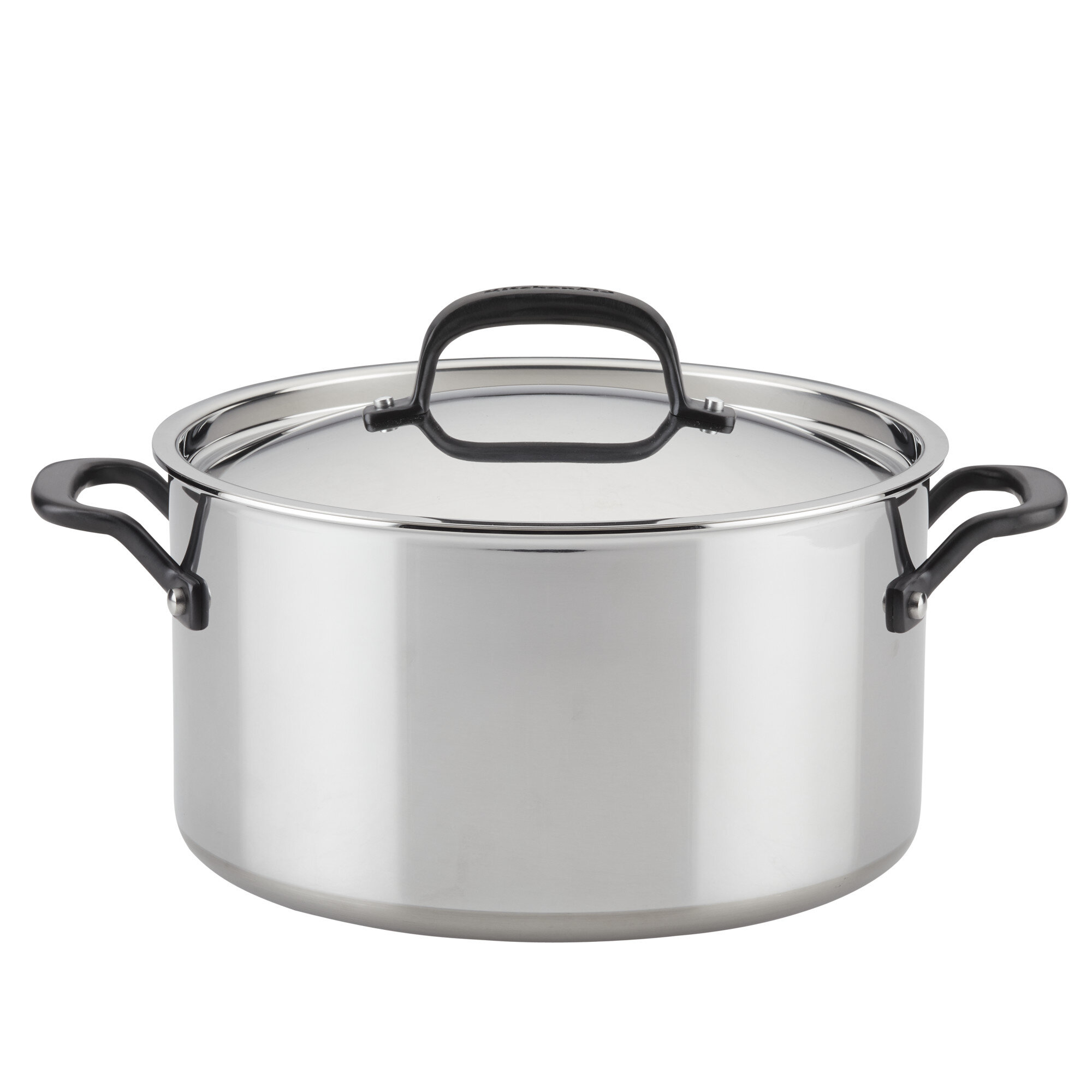 KitchenAid 8-Qt. Stainless Steel and Aluminum Stockpot with Lid