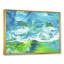 Encre bleue et verte abstraite - peinture sur toile-67229795-67229799