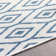 Tapis d'intérieur en polypropylène tissé à la machine à motif géométrique