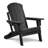 Folding Outdoor Adirondack Chair With Ottoman,HDPE All-Weather Folding Fire Pit Chair,  Ergonomic Design Patio Lawn Chair For Outside Deck Garden Backyardf Balcony,Grey-1520866770
