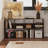 Dark-walnut L-Shaped Solid Wood desk-127544646-127544650