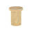 Cole And Grey Wooden Handmade Accent Table With Linear Wood Strip Design
