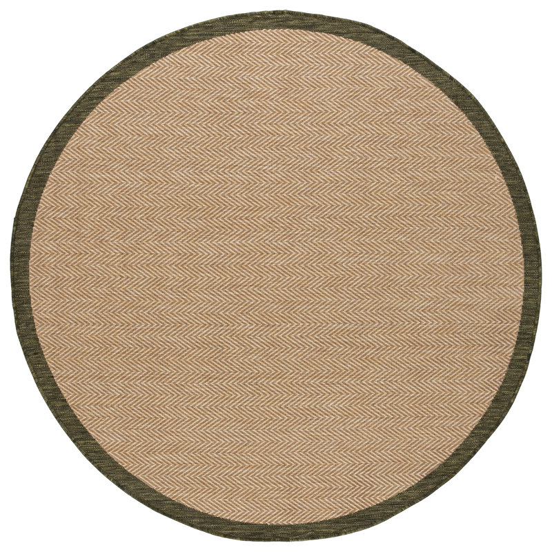 Tapis d'intérieur à chevrons Courtyard Performance, 6'-7" x 6'-7" Round