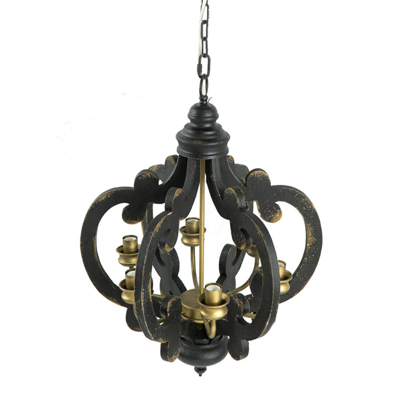 Luminaire suspendu avec chaîne réglable, Noir