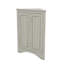 Armoire de coin triangulaire avec tablettes personnalisables et portes chics-118743576