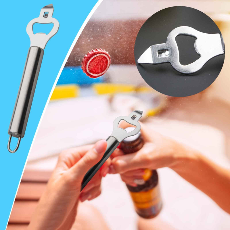 Ouvre-bouteille d'eau en acier inoxydable Ouvre-bouteille multifonctionnel