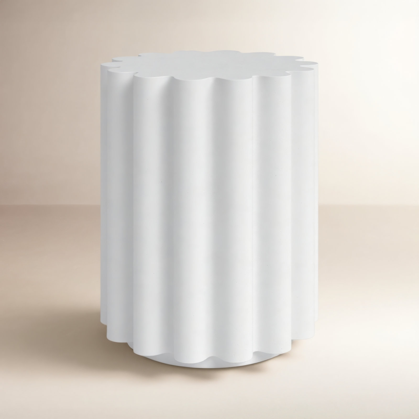 Melati 15" End Table, White