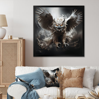 Owl Portrait II - Owl Animal Wall Art